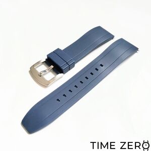 New Dark Blue FKM Rubber Diver Watch Strap (The Element Collection)
